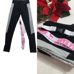 PINK VICTORIA SECRET LEGGINGS SIZE XS